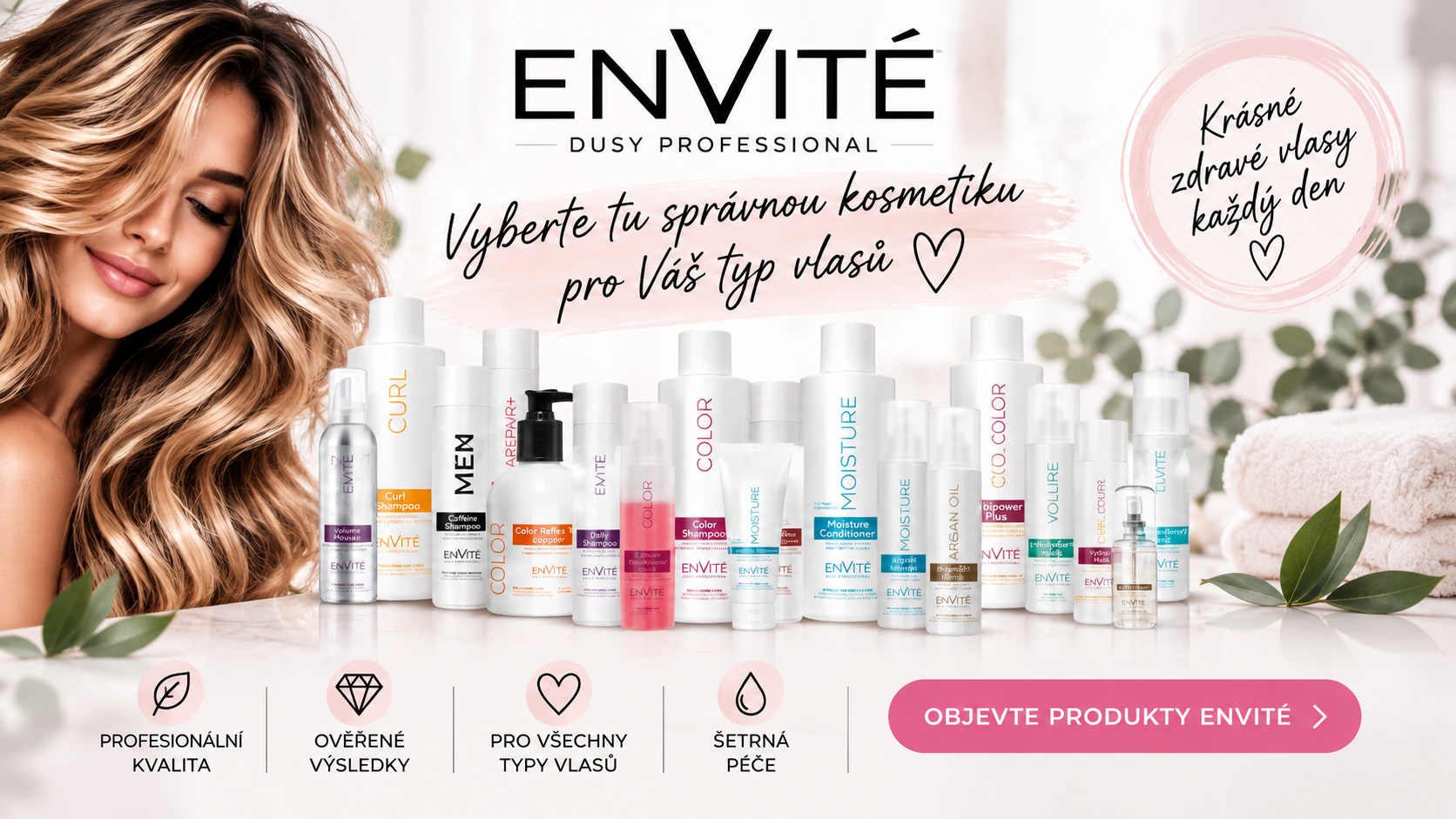 Envité vlasová kosmetika