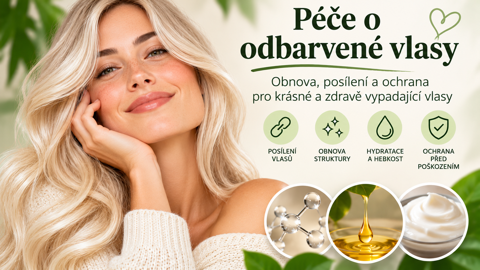 Péče o odbarvené vlasy – obnova, posílení a ochrana poškozených vlasů